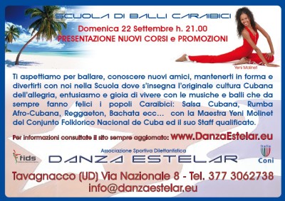 volantino danza estelar
