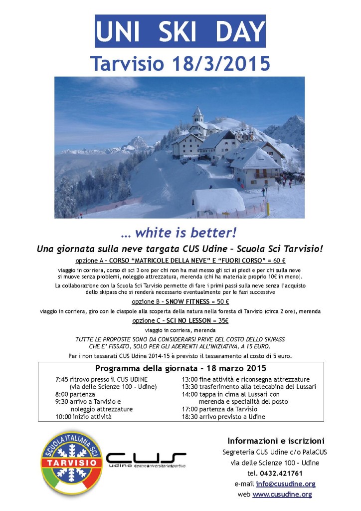 locandina uniskiday 180315