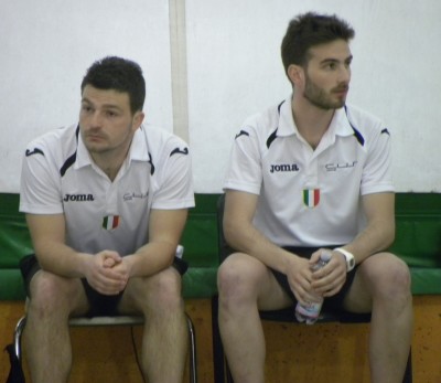 Mister Alessandro Barile (a destra) ed il vice Stefano Tomasino